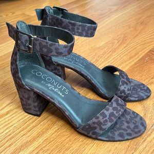 Leopard print sandals